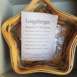 NIB 2001 Longaberger Twinkle Twinkle Basket Star